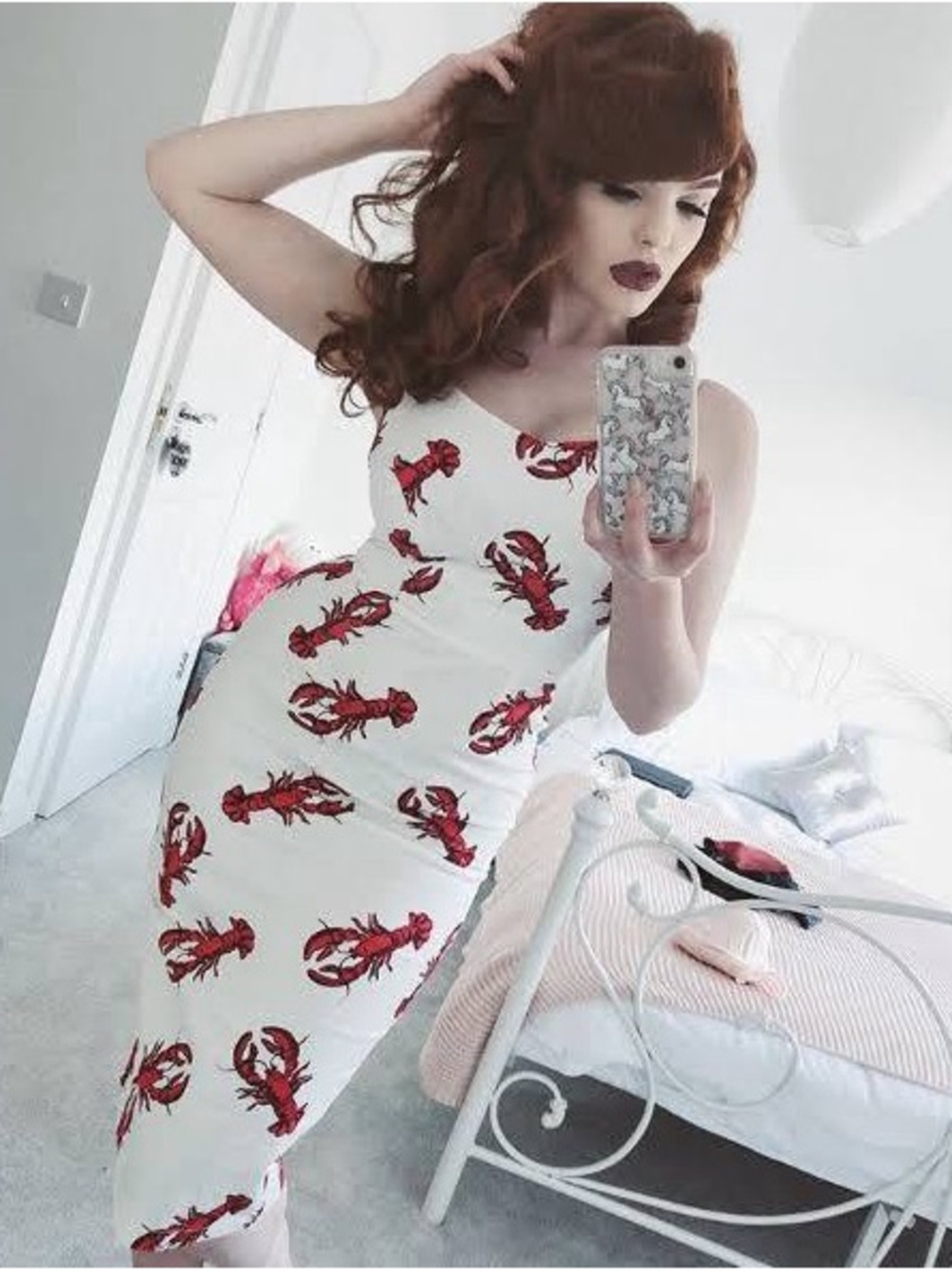 Vintage inspired lobster dress